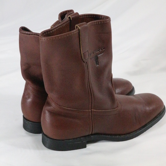MASON WESTERN Mens Brown Cowboy Boots - Picture 3 of 8